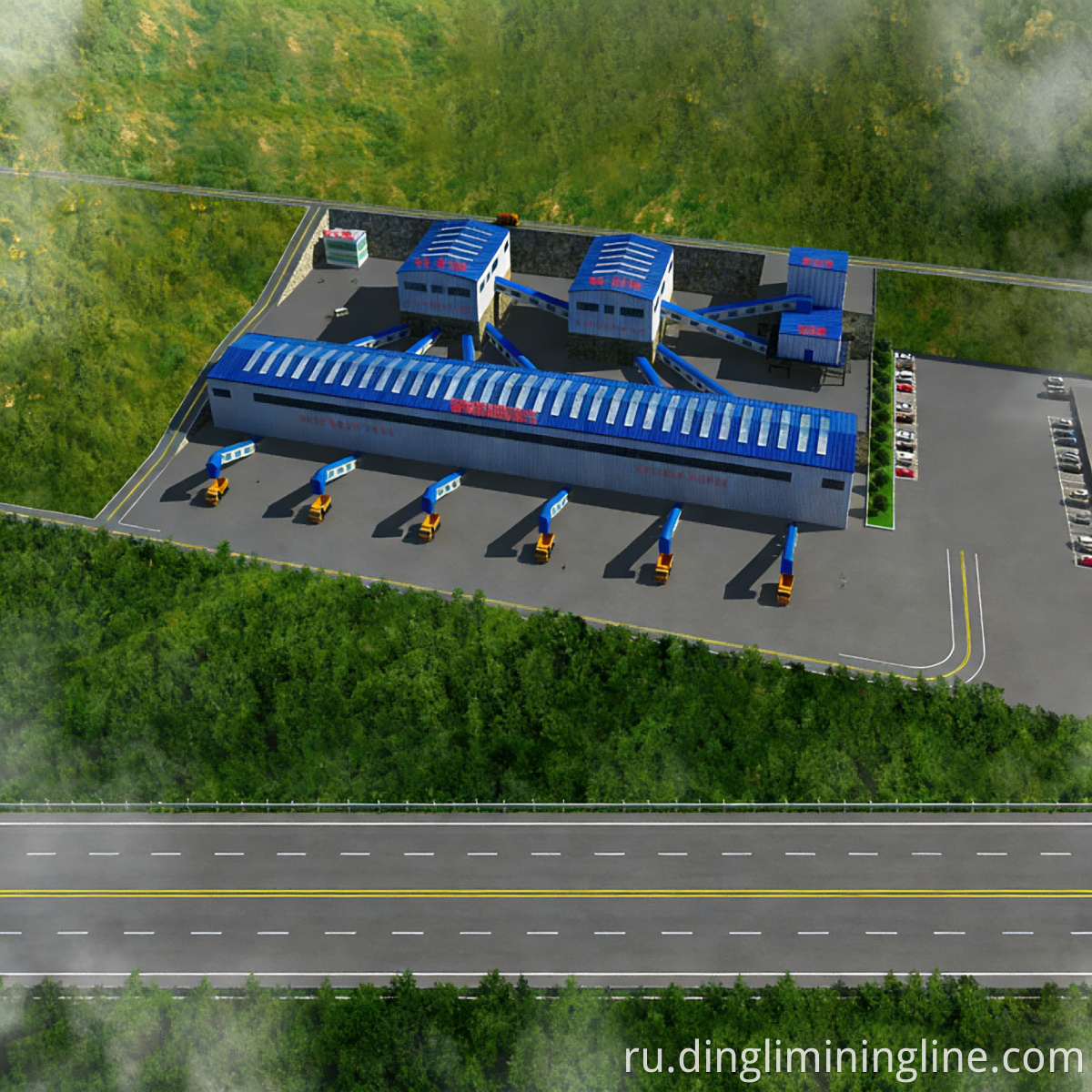 Heavy-Duty Stone Aggregate Line